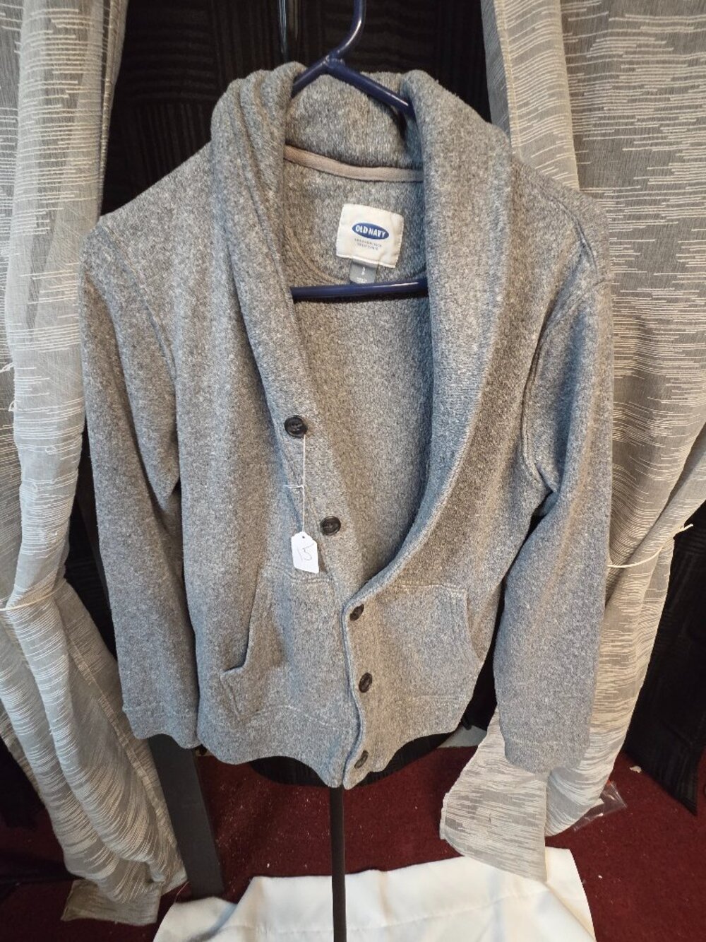 Shawl-Collar Sweater-Fleece Cardigan | Old Navy Size S